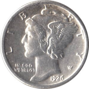 1926 SILVER USA ONE DIME - SILVER WORLD COINS - Cambridgeshire Coins