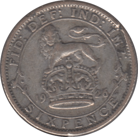 1926 SIXPENCE ( FAIR ) 6 - Sixpence - Cambridgeshire Coins