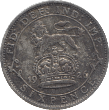 1926 SIXPENCE ( FINE ) 2 - Sixpence - Cambridgeshire Coins