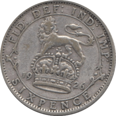 1926 SIXPENCE ( GF ) 5 - Sixpence - Cambridgeshire Coins