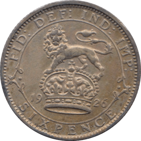 1926 SIXPENCE ( GVF ) 11 - Sixpence - Cambridgeshire Coins