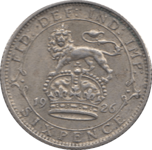1926 SIXPENCE ( GVF ) 8 - SIXPENCE - Cambridgeshire Coins