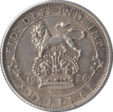 1926 SIXPENCE ( GVF ) - Sixpence - Cambridgeshire Coins