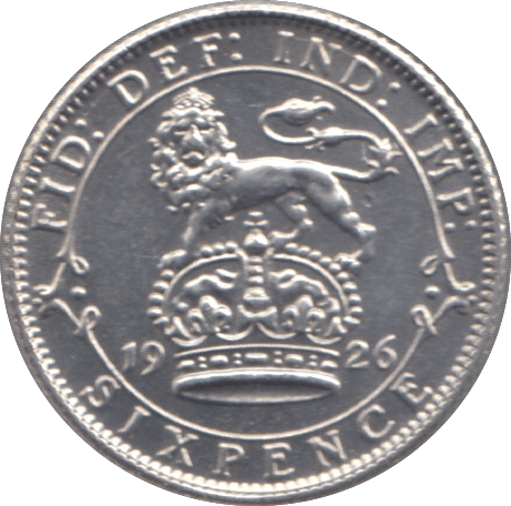 1926 SIXPENCE ( UNC ) MODIFIED EFFIGY - Sixpence - Cambridgeshire Coins