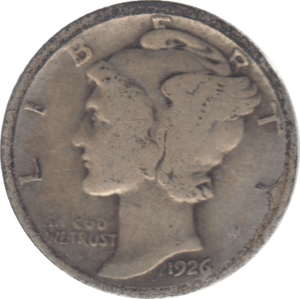 1926 USA SILVER DIME 10 CENTS - SILVER WORLD COINS - Cambridgeshire Coins