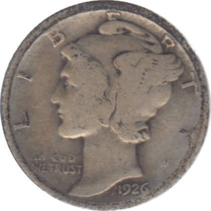 1926 USA SILVER DIME 10 CENTS - SILVER WORLD COINS - Cambridgeshire Coins