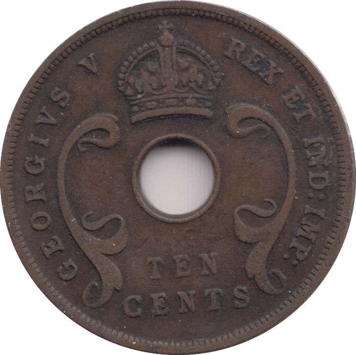 1927 10 CENTS EAST AFRICA - WORLD COINS - Cambridgeshire Coins