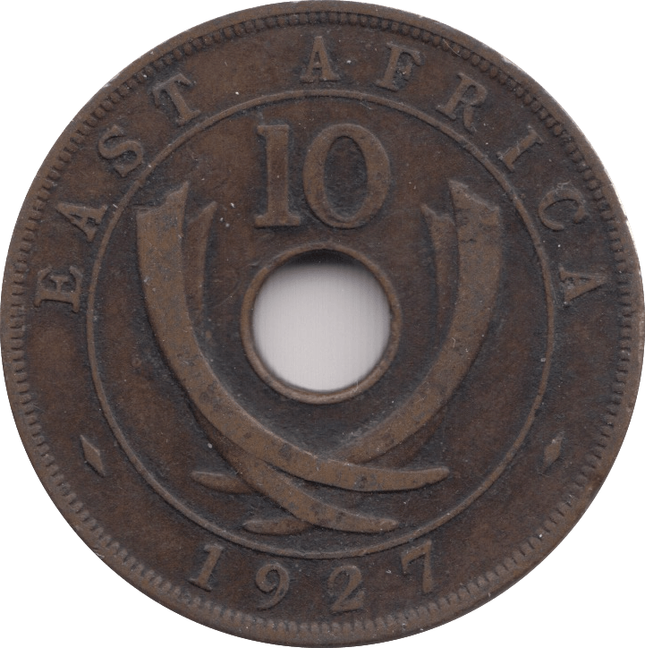 1927 10 CENTS EAST AFRICA - WORLD COINS - Cambridgeshire Coins