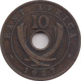 1927 10 CENTS EAST AFRICA - WORLD COINS - Cambridgeshire Coins