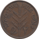 1927 2 MILS PALESTINE - WORLD COINS - Cambridgeshire Coins