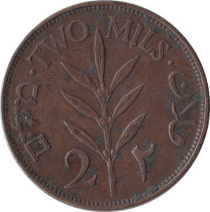 1927 2 MILS PALESTINE - WORLD COINS - Cambridgeshire Coins