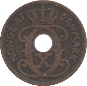 1927 5 ORE DENMARK - WORLD COINS - Cambridgeshire Coins