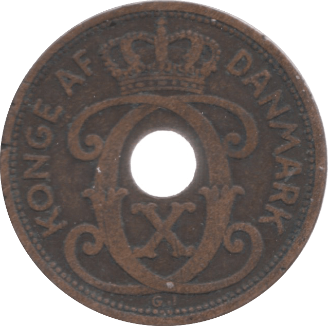1927 5 ORE DENMARK - WORLD COINS - Cambridgeshire Coins