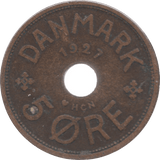 1927 5 ORE DENMARK - WORLD COINS - Cambridgeshire Coins