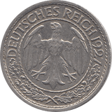 1927 50 PFENNIG MINT MARK J GERMANY REF H44 - WORLD COINS - Cambridgeshire Coins