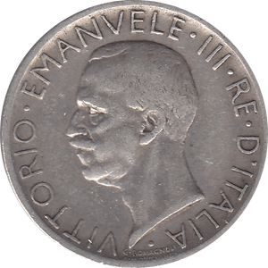 1927 .835 SILVER 5 LIRA ITALY H14 - SILVER WORLD COINS - Cambridgeshire Coins