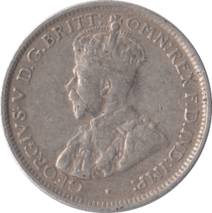 1927 AUSTRALIAN SILVER SIXPENCE - SILVER WORLD COINS - Cambridgeshire Coins