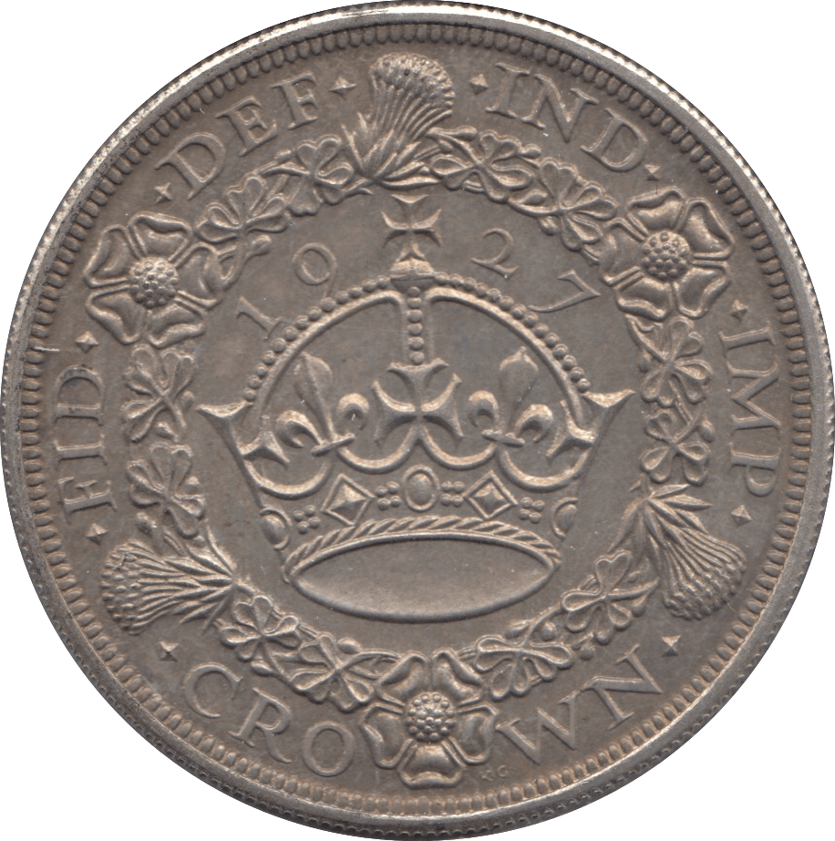 1927 CROWN ( AUNC ) - crown - Cambridgeshire Coins