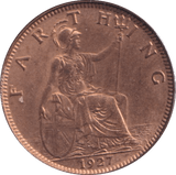 1927 FARTHING ( BU ) - Farthing - Cambridgeshire Coins