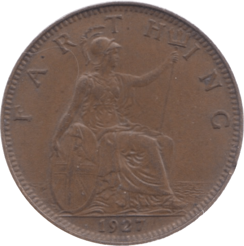 1927 FARTHING ( EF ) 3 - Farthing - Cambridgeshire Coins