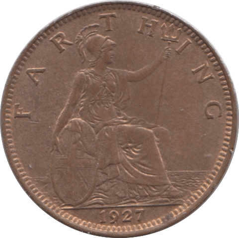 1927 FARTHING ( UNC ) 3 - Farthing - Cambridgeshire Coins