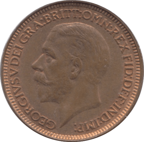 1927 FARTHING ( UNC ) - Farthing - Cambridgeshire Coins