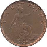 1927 FARTHING ( UNC ) - Farthing - Cambridgeshire Coins