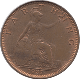 1927 FARTHING ( UNC ) - Farthing - Cambridgeshire Coins