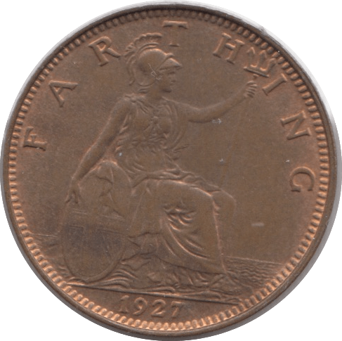 1927 FARTHING ( UNC ) - Farthing - Cambridgeshire Coins