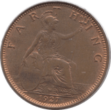 1927 FARTHING ( UNC ) - Farthing - Cambridgeshire Coins