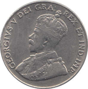 1927 FIVE CENTS CANADA - WORLD COIN - Cambridgeshire Coins