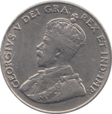 1927 FIVE CENTS CANADA - WORLD COIN - Cambridgeshire Coins