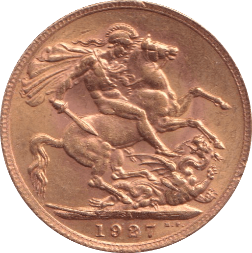 1927 GOLD SOVEREIGN ( AUNC ) SOUTH AFRICA MINT REF 2 - Sovereign - Cambridgeshire Coins