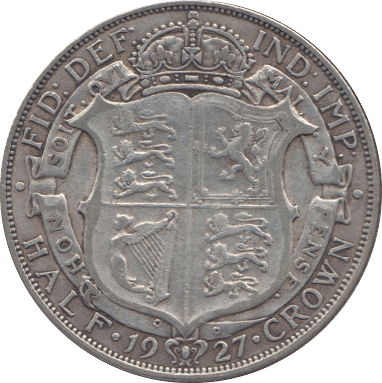 1927 HALFCROWN 2 ( GF ) - Halfcrown - Cambridgeshire Coins