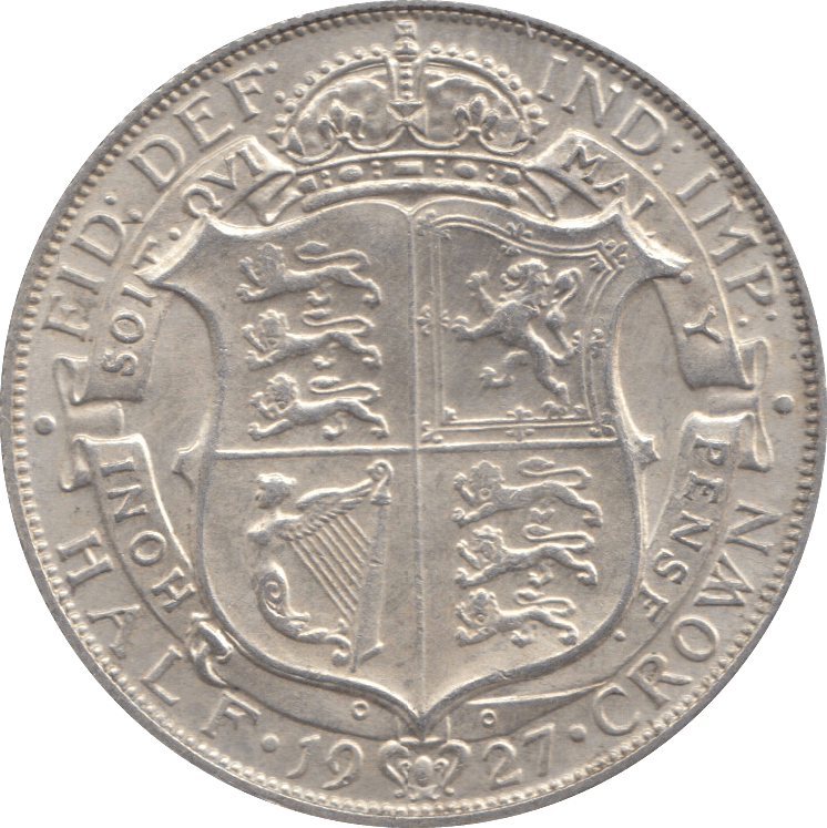 1927 HALFCROWN ( AUNC ) 3A - Halfcrown - Cambridgeshire Coins