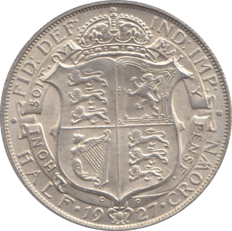 1927 HALFCROWN ( AUNC ) 3B - Halfcrown - Cambridgeshire Coins