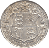 1927 HALFCROWN ( AUNC ) 3 - Halfcrown - Cambridgeshire Coins