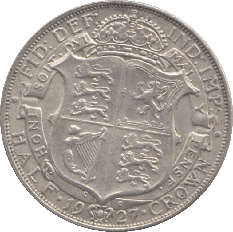 1927 HALFCROWN ( EF ) 17 B - Halfcrown - Cambridgeshire Coins