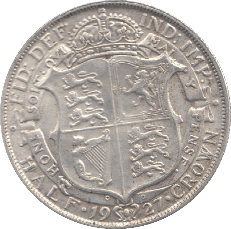 1927 HALFCROWN ( EF ) 6 - Halfcrown - Cambridgeshire Coins