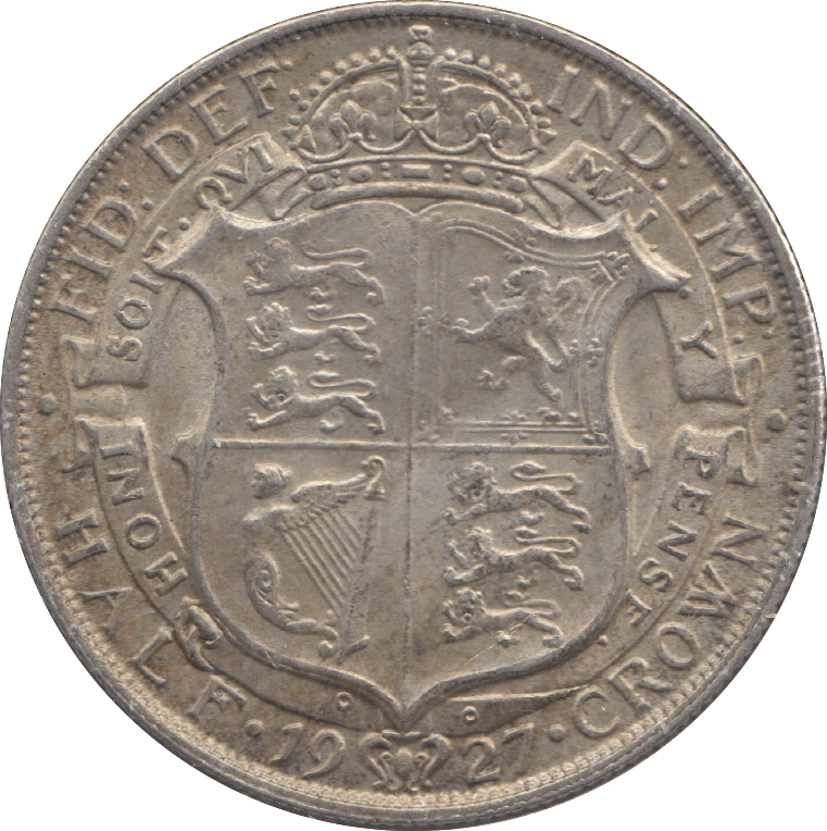 1927 HALFCROWN ( EF ) 7 - Halfcrown - Cambridgeshire Coins
