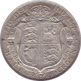 1927 HALFCROWN ( EF ) B - Halfcrown - Cambridgeshire Coins
