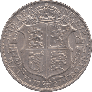 1927 HALFCROWN ( EF ) - Halfcrown - Cambridgeshire Coins