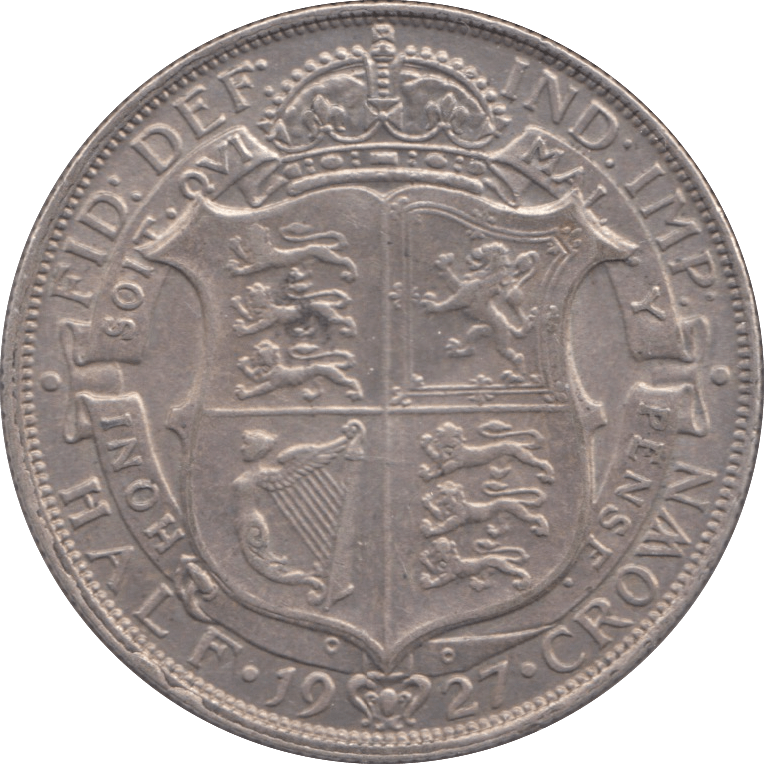 1927 HALFCROWN ( EF ) - Halfcrown - Cambridgeshire Coins