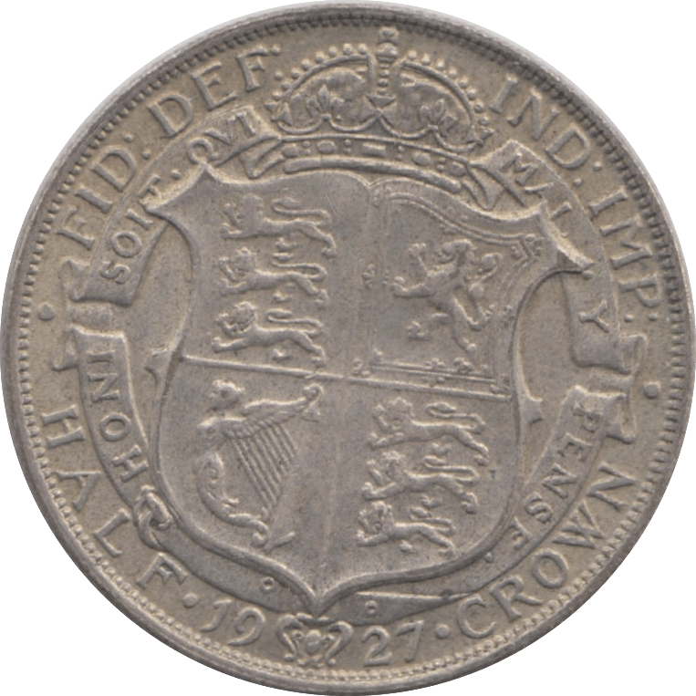 1927 HALFCROWN ( GVF ) 17 - Halfcrown - Cambridgeshire Coins