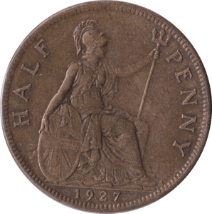 1927 HALFPENNY ( EF ) - Halfpenny - Cambridgeshire Coins