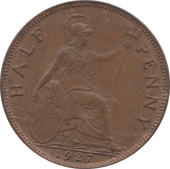 1927 HALFPENNY ( EF ) - Halfpenny - Cambridgeshire Coins