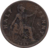 1927 HALFPENNY ( FINE ) - HALFPENNY - Cambridgeshire Coins