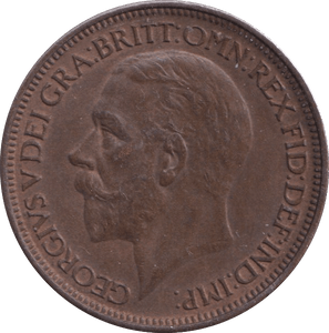 1927 HALFPENNY ( UNC ) 1 - Halfpenny - Cambridgeshire Coins