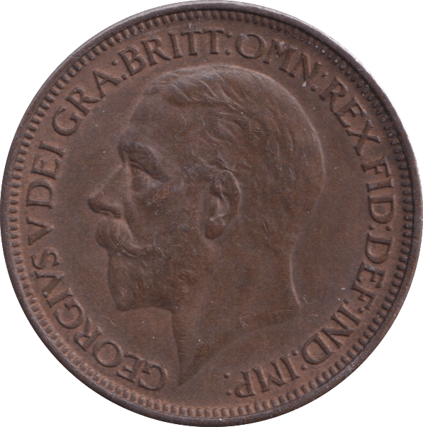 1927 HALFPENNY ( UNC ) 1 - Halfpenny - Cambridgeshire Coins
