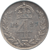 1927 MAUNDY FOURPENCE ( AUNC ) - Maundy Coins - Cambridgeshire Coins